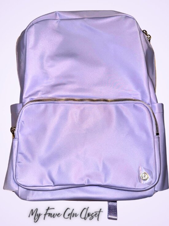 lululemon athletica Handbags - NWT Lululemon Everywhere Backpack w/ Metal hardware 22L Lavender Frost/Gold